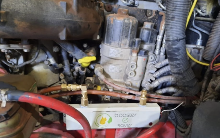 aeBooster installed on the engine