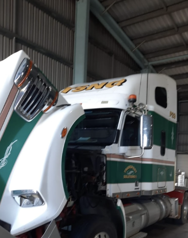 Installed on a road train prime mover